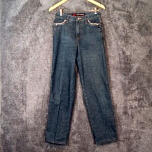 Rockies vintage relaxed long Rise cowgirl rodeo women's jeans size 3/4